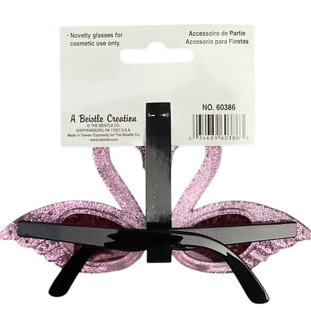 Kids Flamingo-Themed Glitter Novelty Sunglasses Fanci-Frames‎ UV 400 Protection
